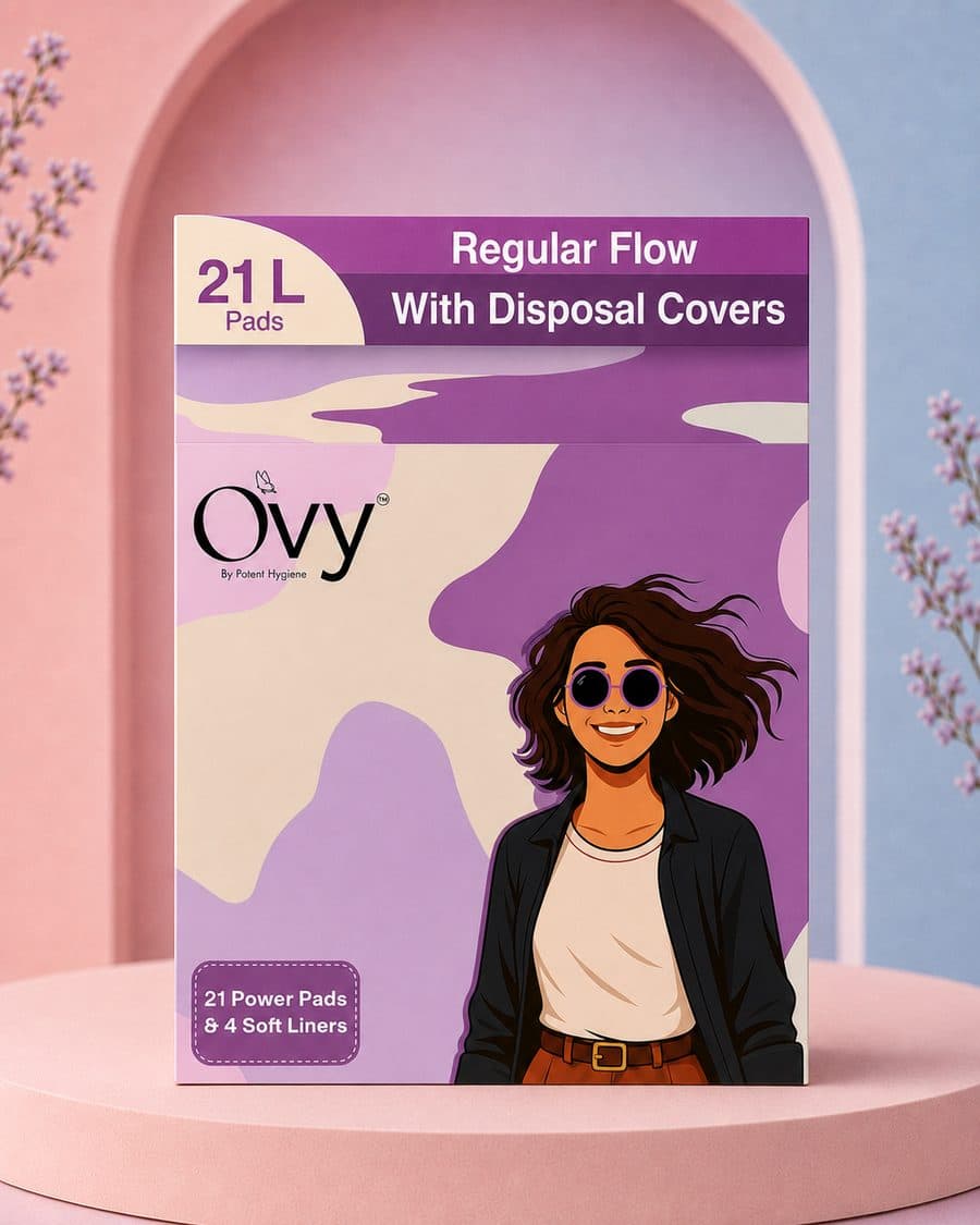 Ovy Regular Flow Sanitary Pads Box