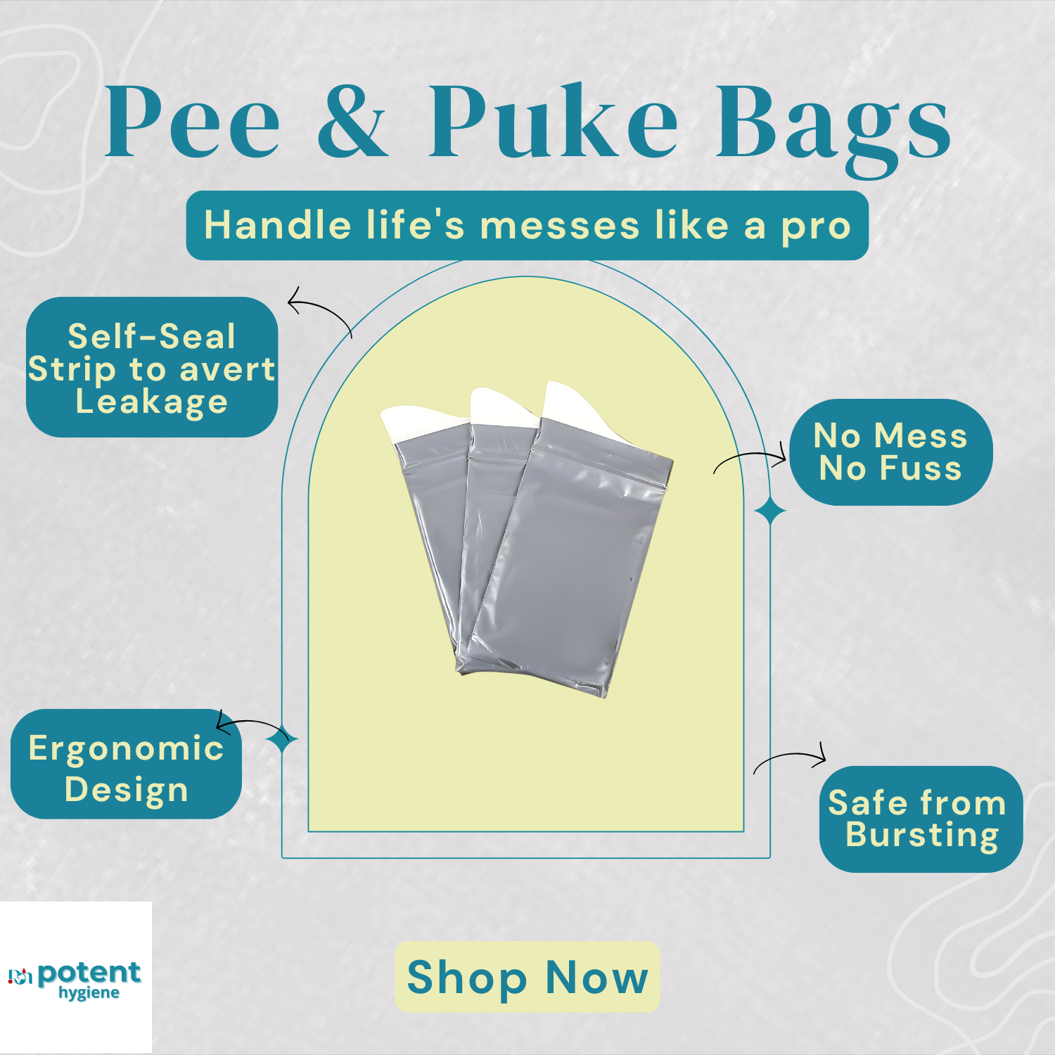 Pee & Puke Bags