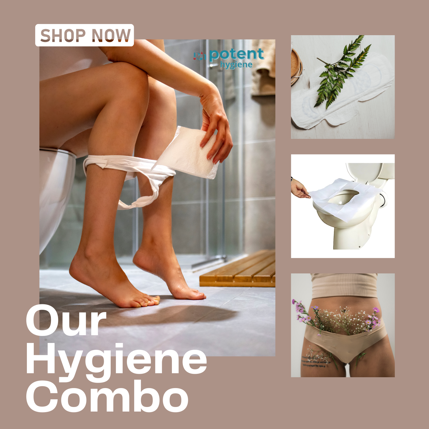 Organic Sanitary Pads and Toilet Seat Guards Combo