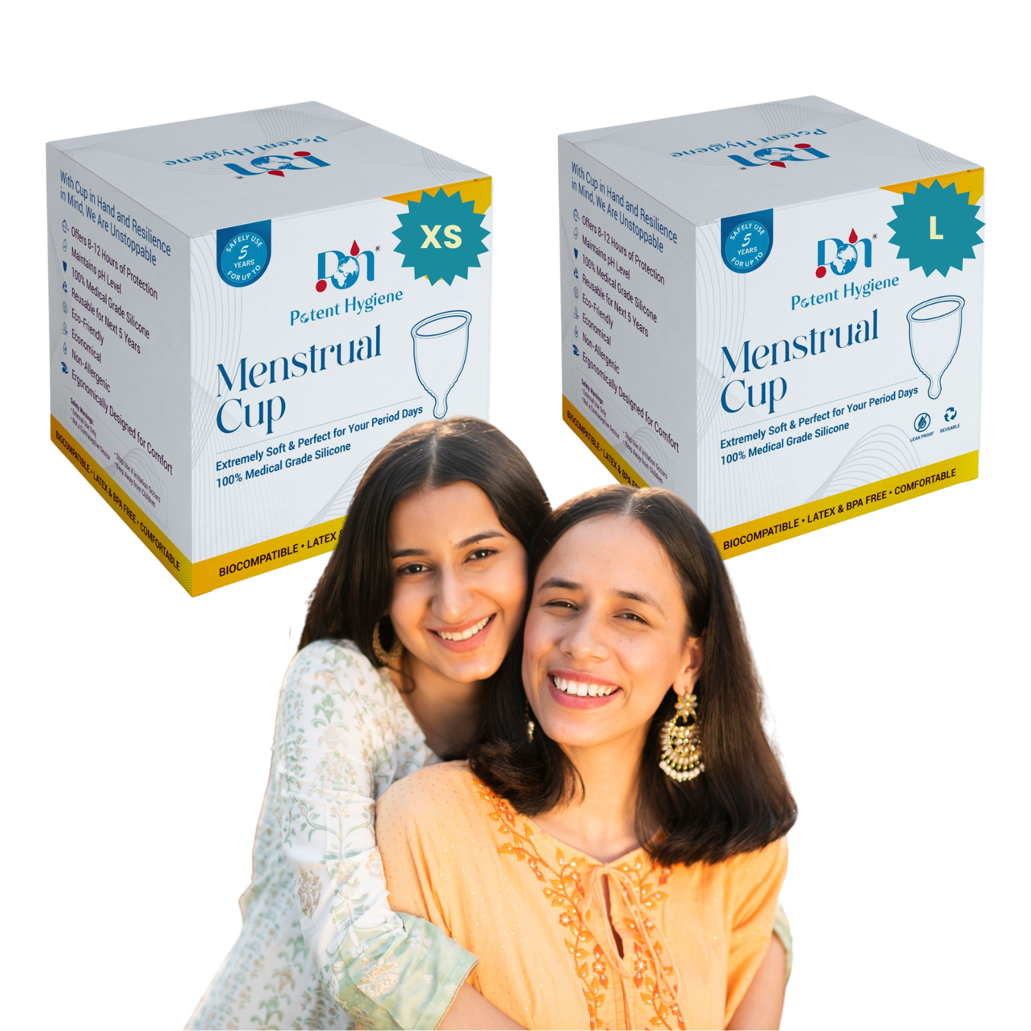 Mother-Daughter Menstrual Cups Combo