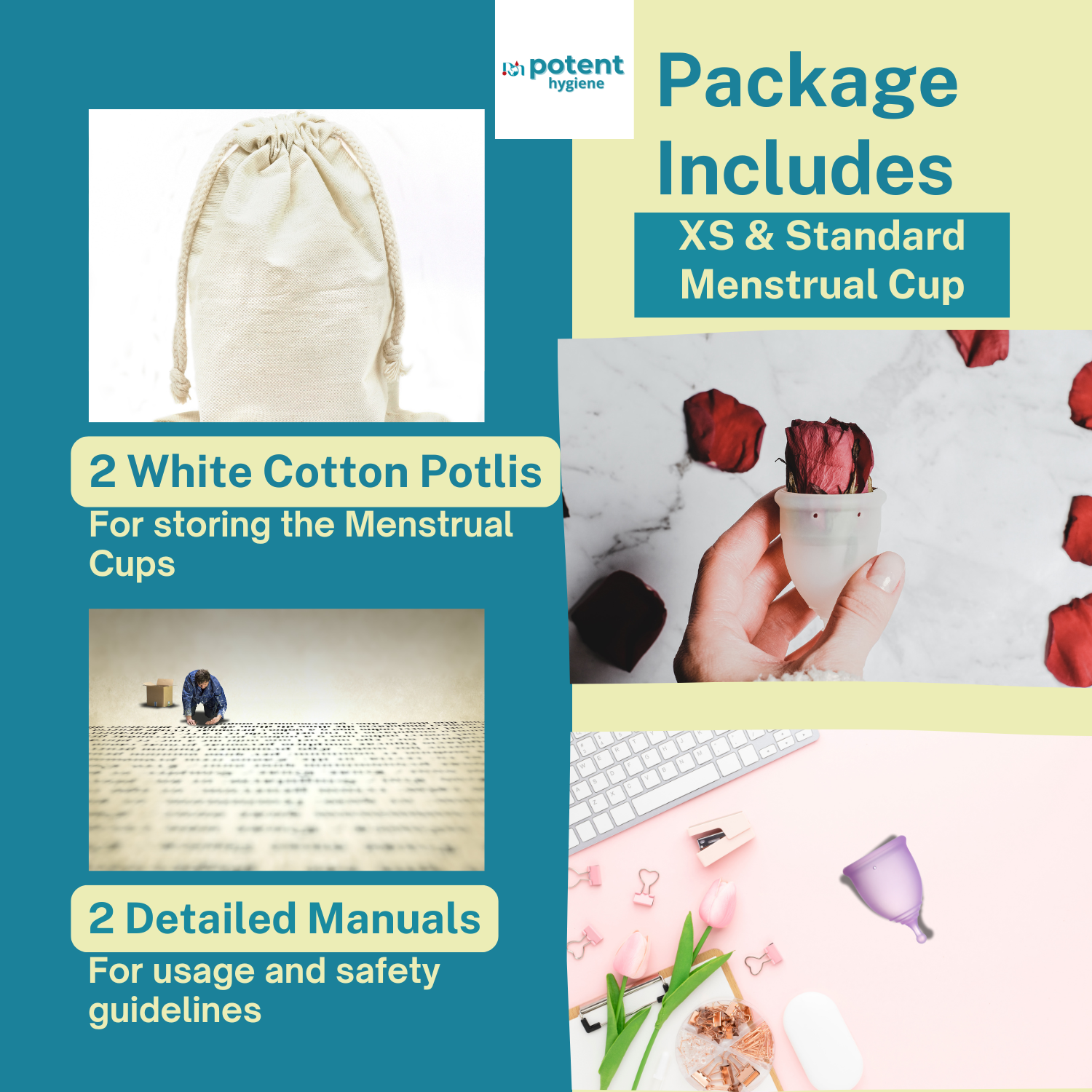 Teenager Menstrual Cups Combo